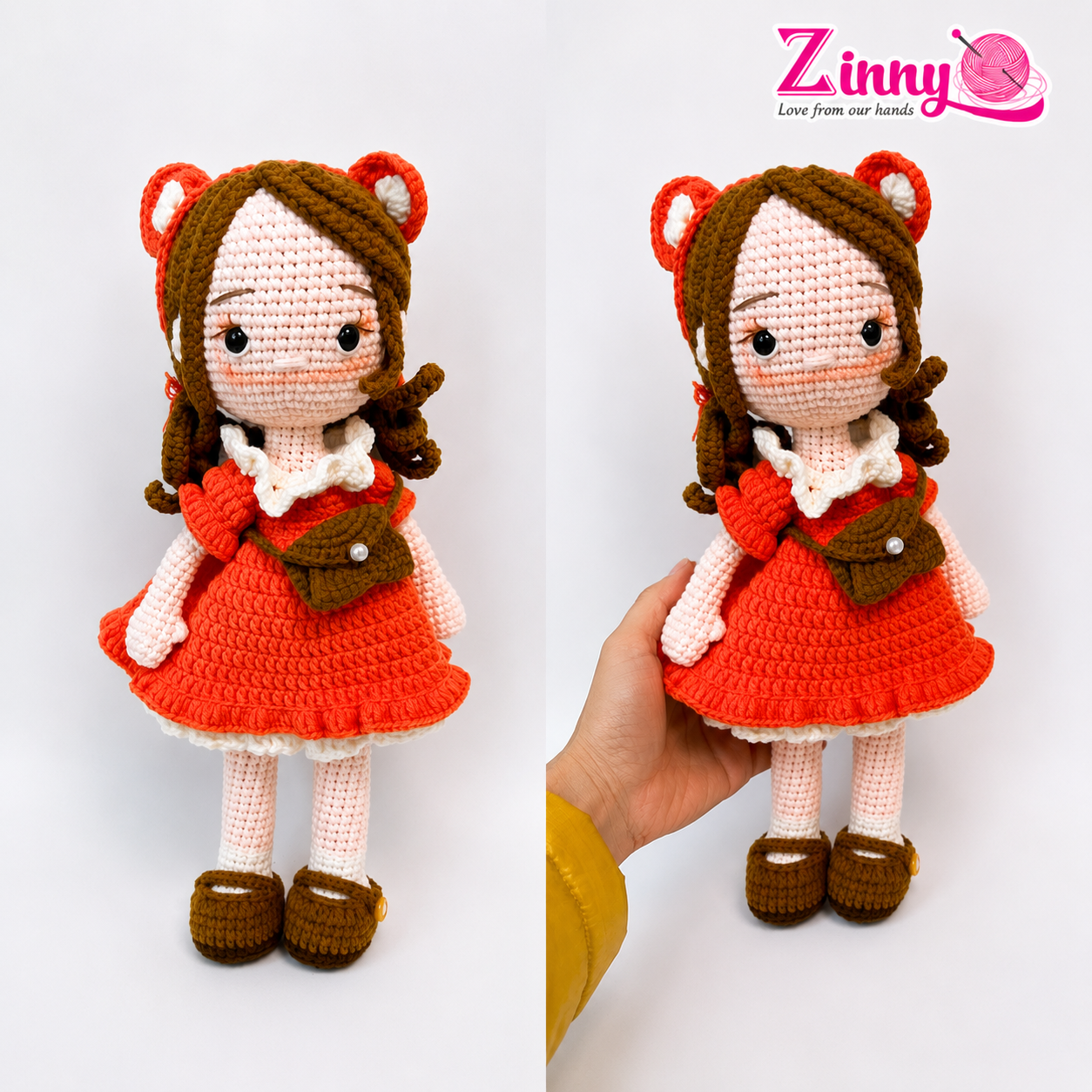 3 gấu bông len handmade