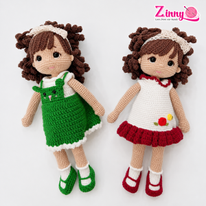 Búp bê len và thú len handmade được đan móc thủ công 100%, thiết kế đáng yêu, phù hợp làm quà tặng và đồ trang trí.